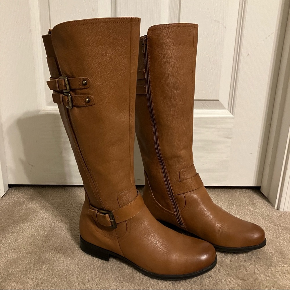 Naturalizer Jessie Knee High Leather Boots - size 9 - Picture 4 of 14